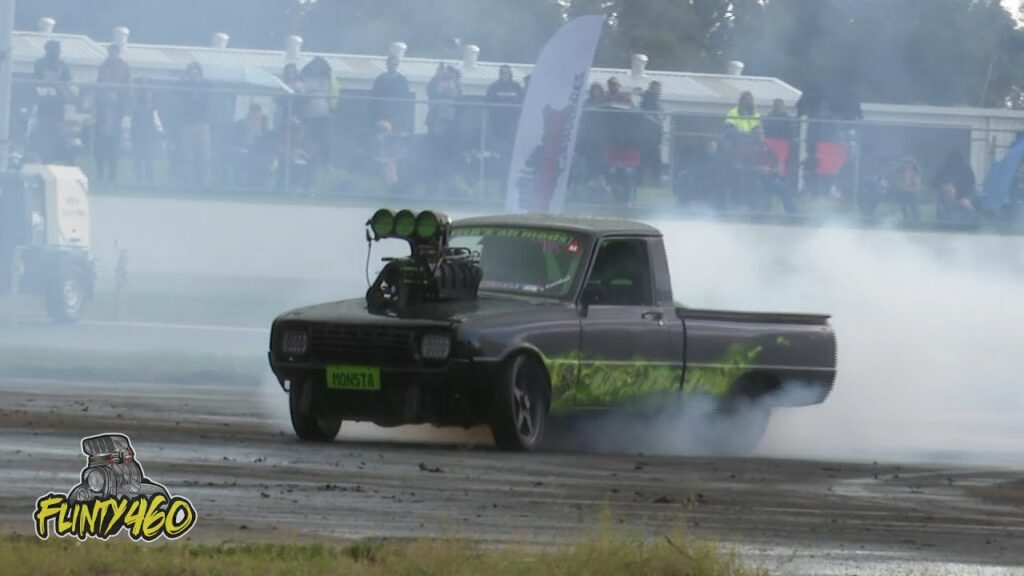 VIDEO: MONSTA GOES FOR A PLAY ON A WET BURNOUT PAD