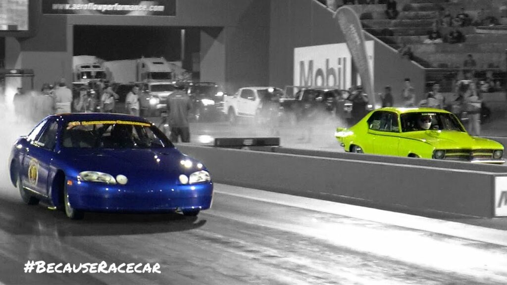 VIDEO: 393ci V8 Turbo Torana up against the Toyota 304ci 1UZFE Turbo V8 at the Nitro Slam Round!