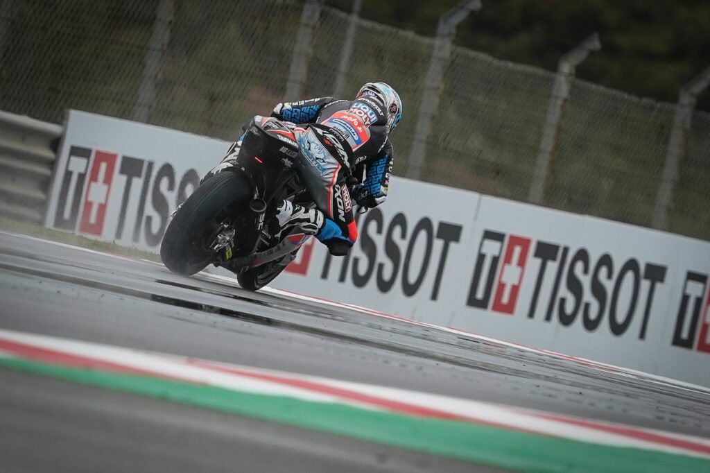 Moto2: Schrötter Almost Late to the Party on Wet and Windy Friday