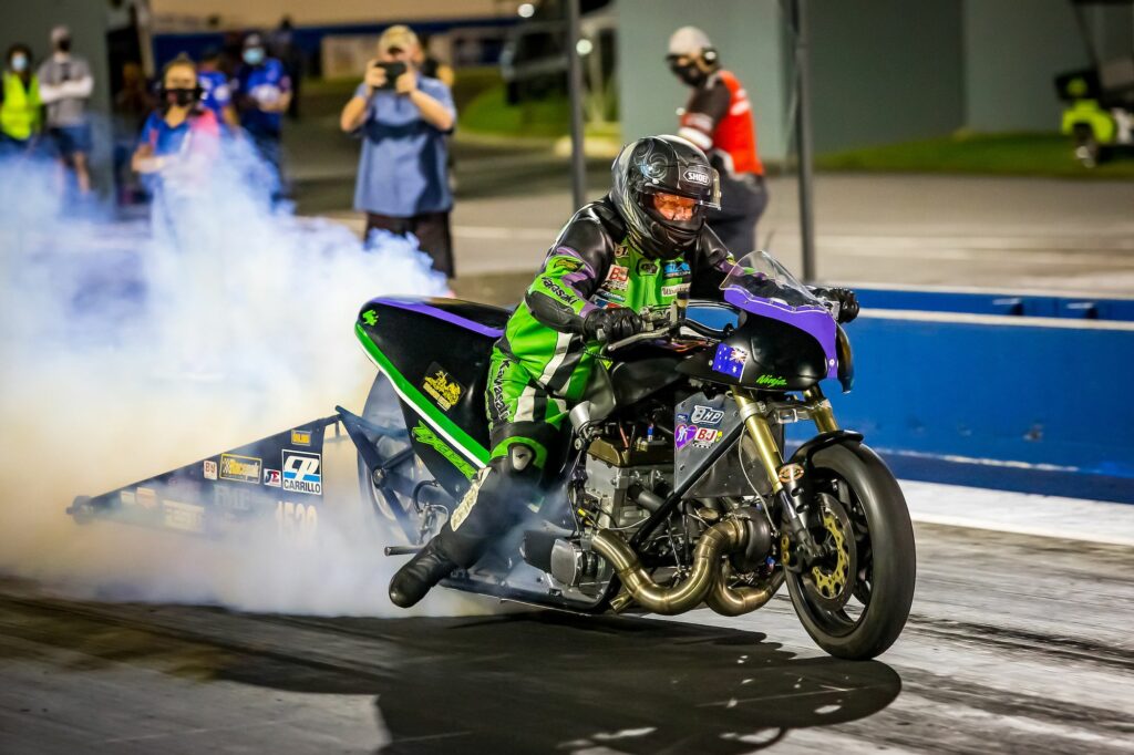 DRAGS: Wood v Durack for ADRC Top Fuel Motorcycle Title at Perth Motorplex