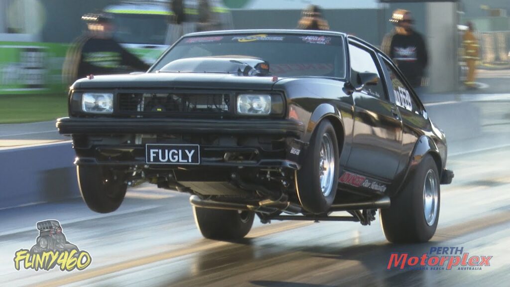 VIDEO: F-1A PRO-CHARGED UC TORANA WHEEL STANDING 8 SECOND PASSES