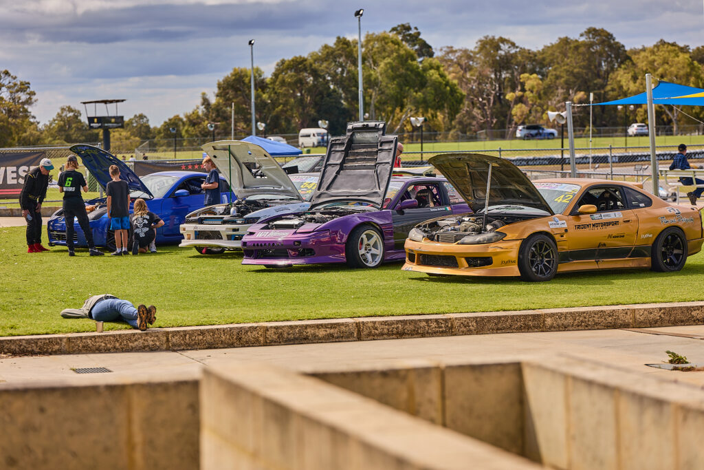 Drifters Delight During Lunch Break at WA Sporting Car Club September Meet