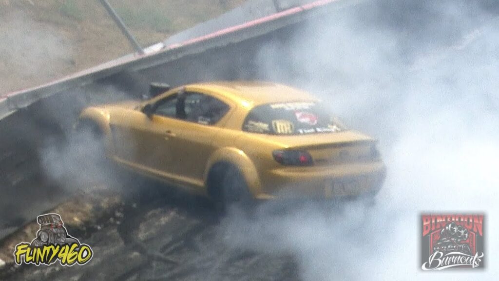 VIDEO: MAZDA RX8 RELOCATES THE WALL AT BINDOON BURNOUTS