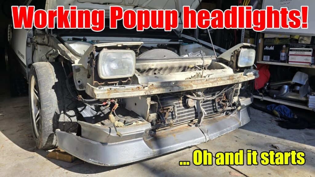 VIDEO: We fix the popup headlights on the superdub and get it to start and run!